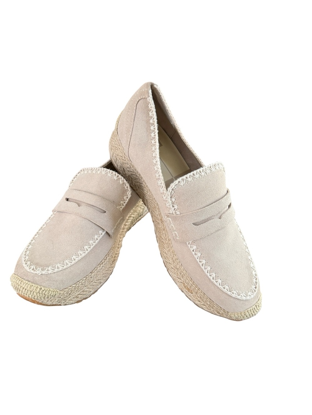 Dolce Vita Jalia Beige Suede Espadrille Platform Sneaker Size 9.5